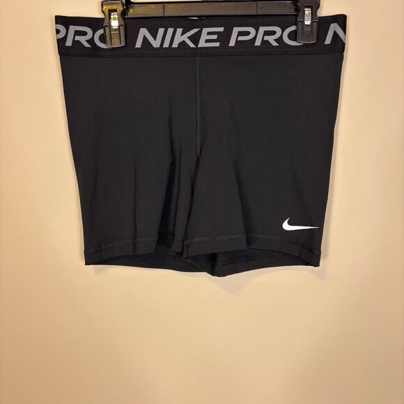 Nike Pro Dri-Fit Black Spandex Shorts Women's Large - Picture 1 of 4